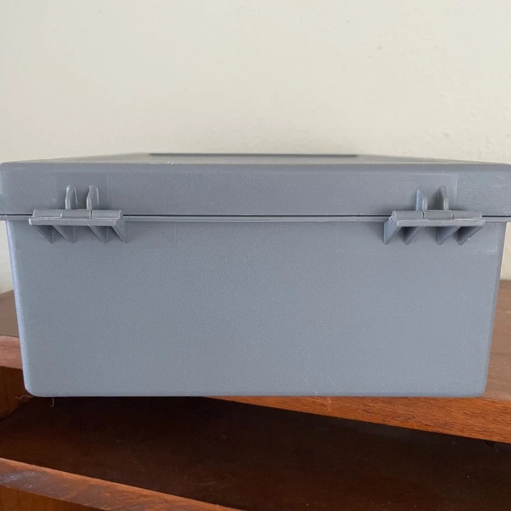 Vintage Rubbermaid‎ File Box Travel Check Cassettes Recipes Media 1980s Storage